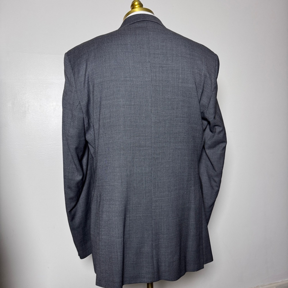Awearness Kenneth Cole Suit Mens 44L 38W Grey Slim Fit Wool Blend Two Button - Picture 3 of 7